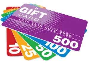 Use Gift Cards for food on moving day